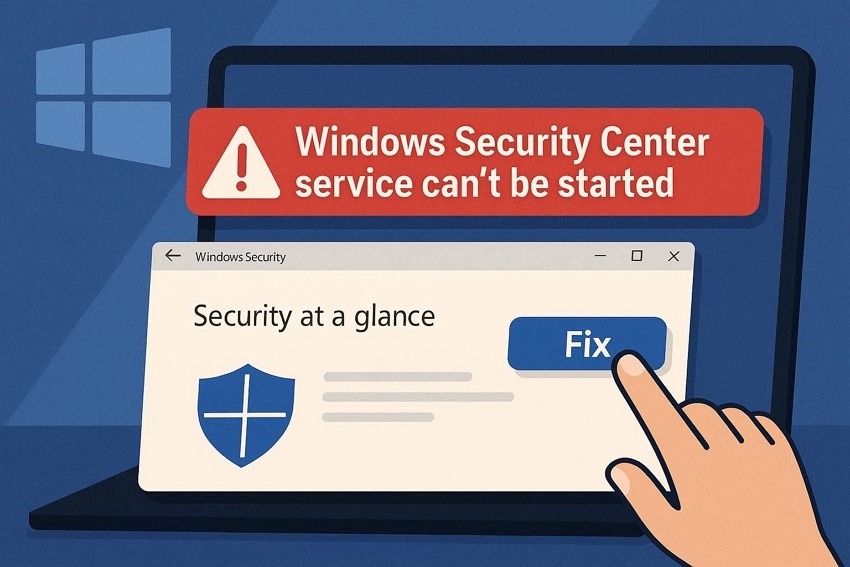 windows security center cant start fix