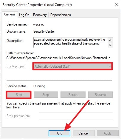 change type press start