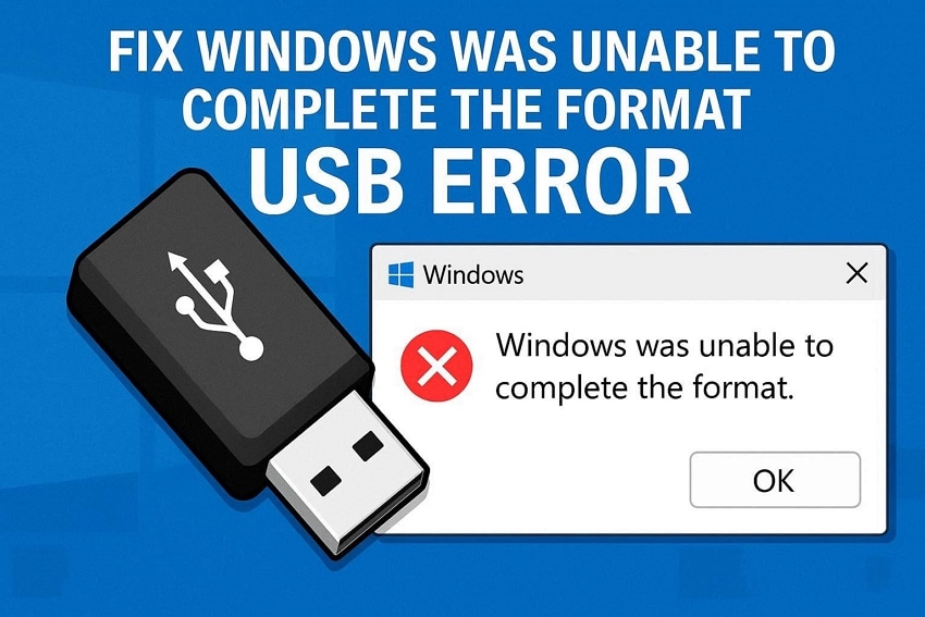 windows unable to complete format usb error
