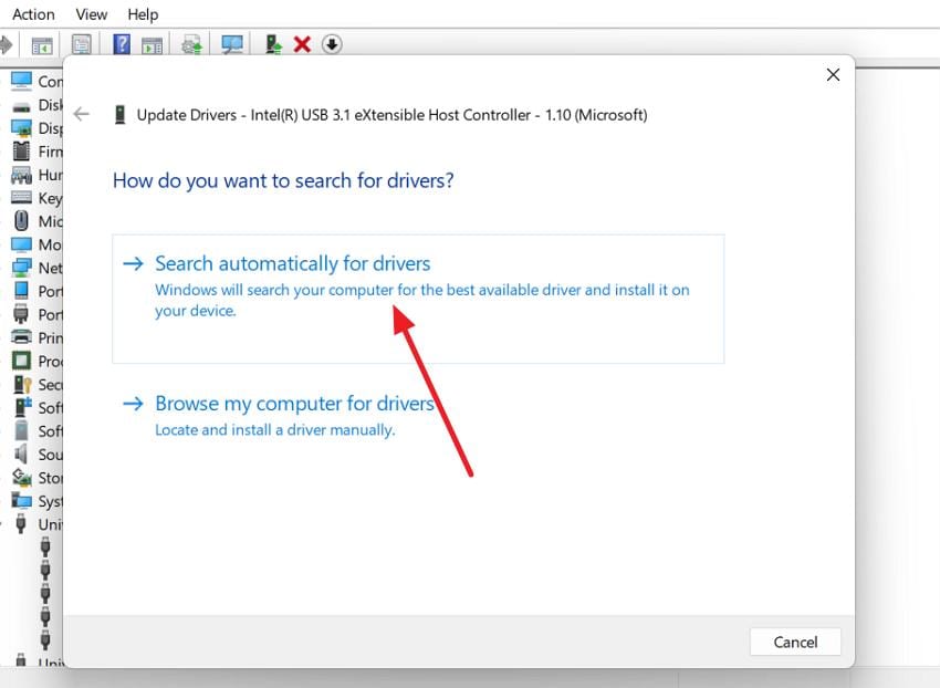 automatically search for drivers