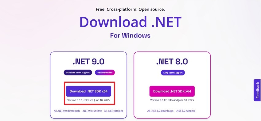 install latest net framework