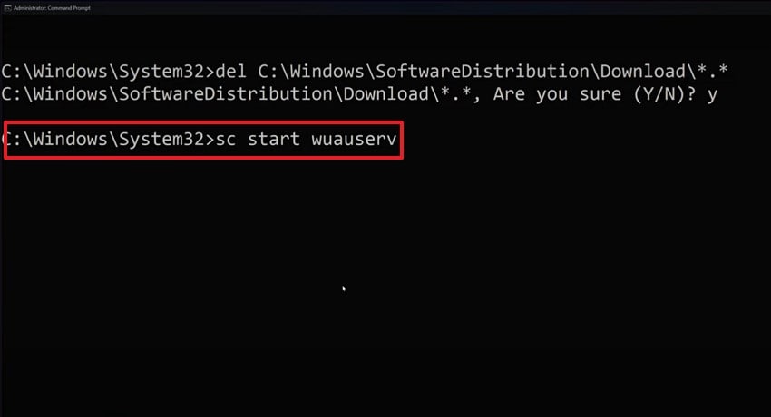 restart windows update fix error