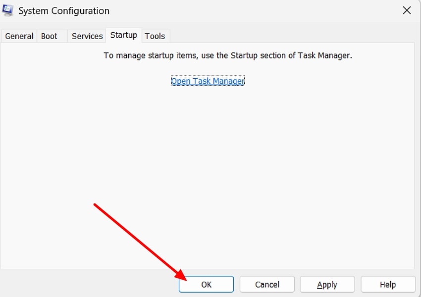 close system configuration