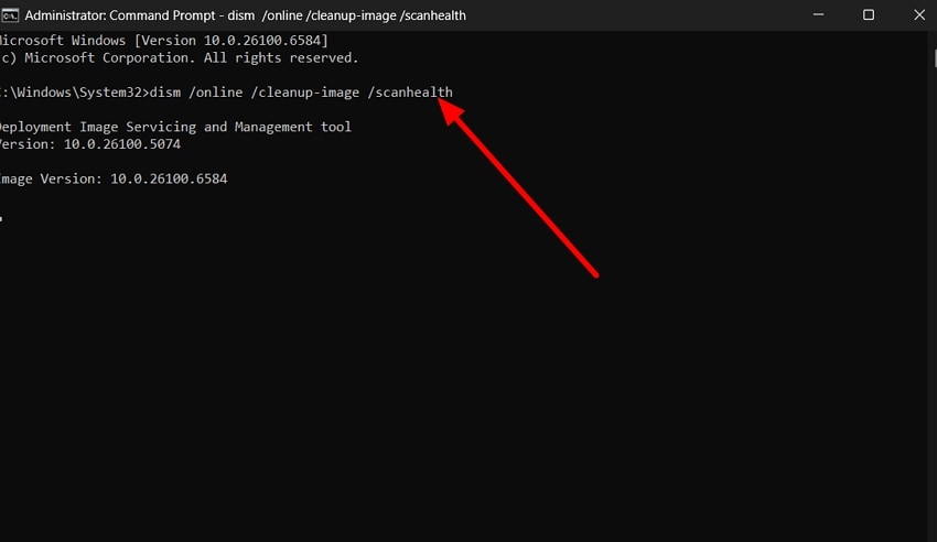 insert prompts dism commands