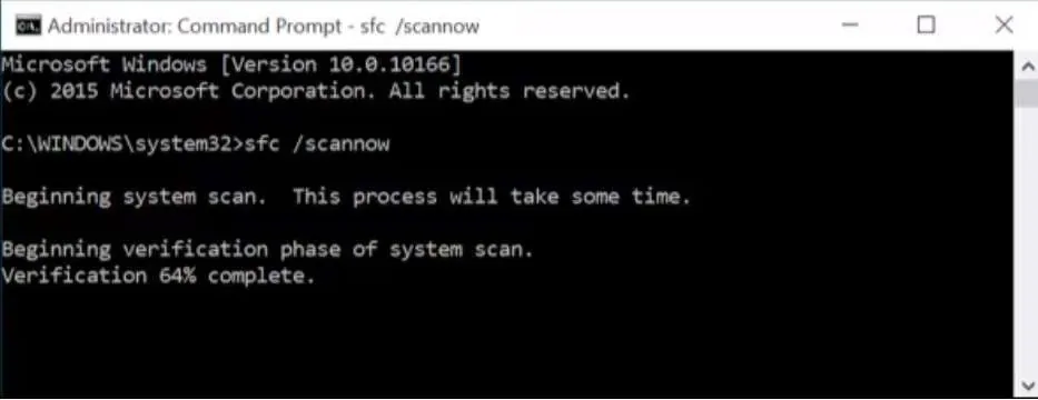 run the scan command