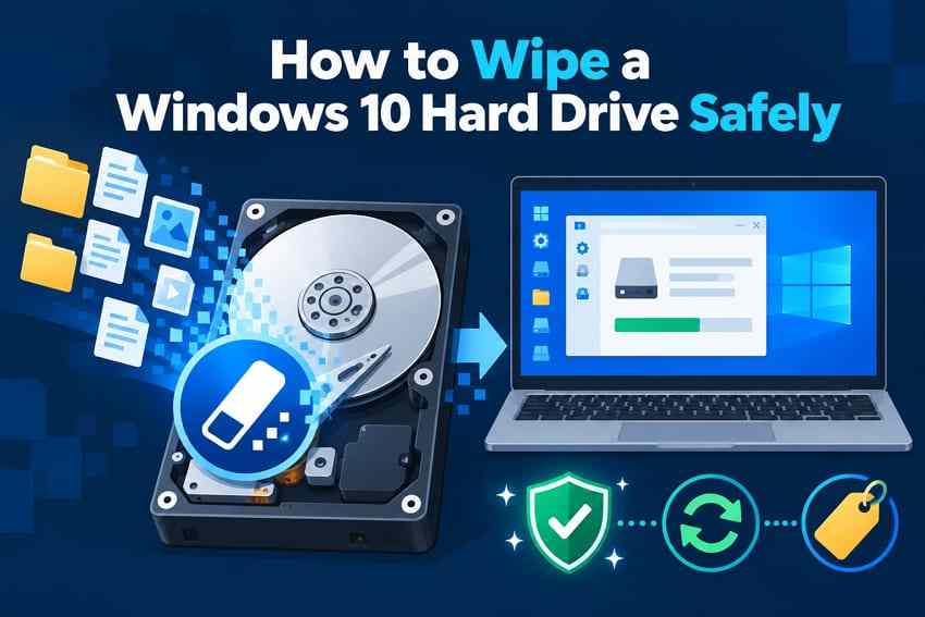 How to Wipe a Hard Drive in Windows 10 Before Reuse or Sale