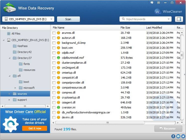 wise hard drive recovery software