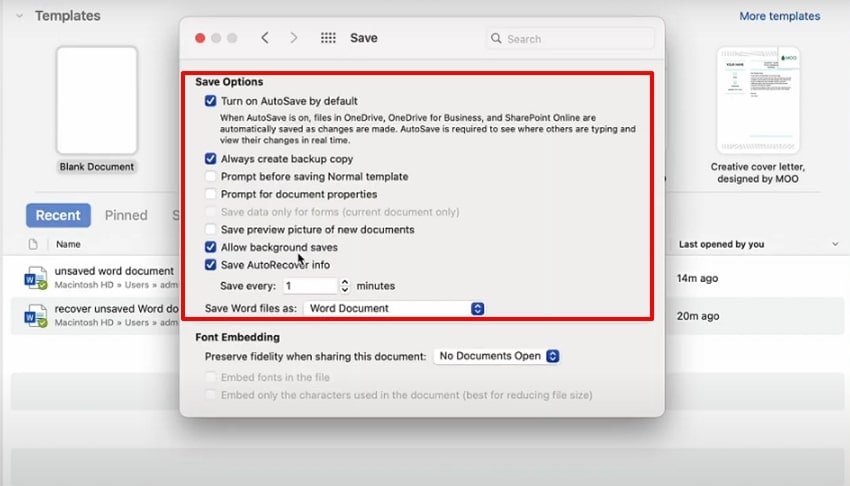 select the desired location for file