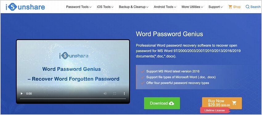 isunshare word password software