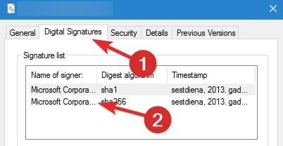 checking the digital signature of wscript