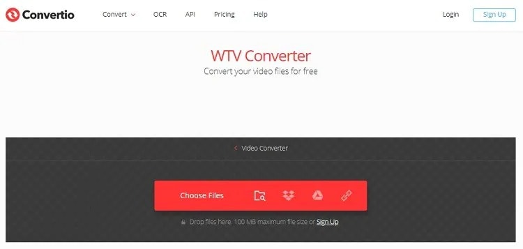 convertir wtv a mp4 online gratis con convertio