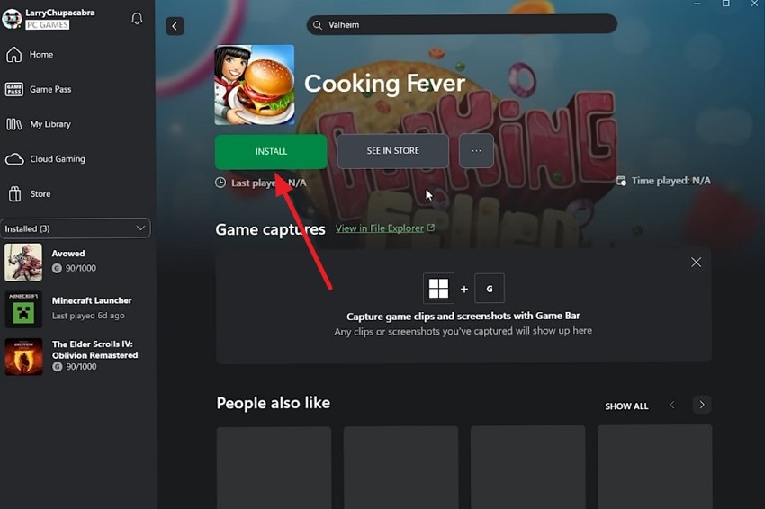 find game press install