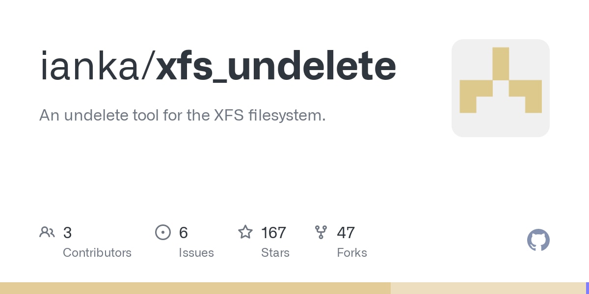 use the xfs undelete script