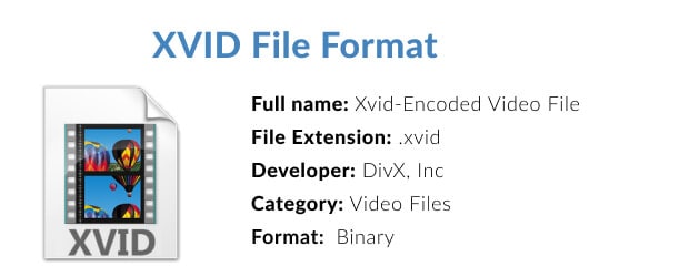 qué es el formato de archivo Xvid