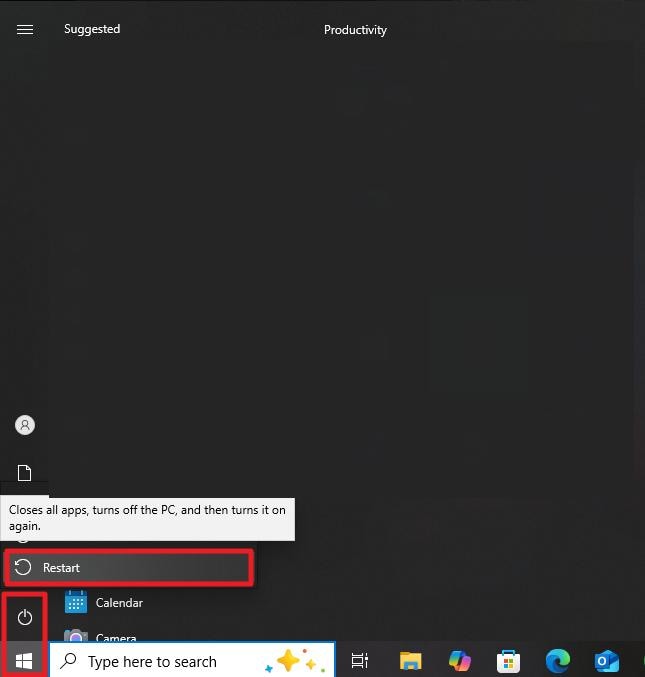 restart your computer device