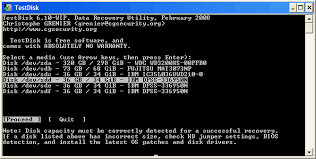 test disk utility 