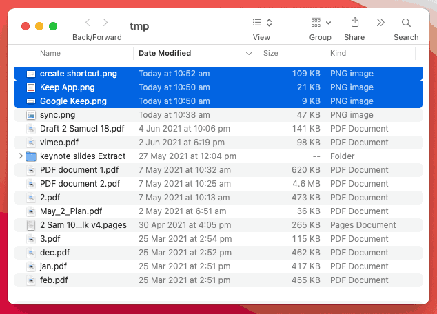 temp files folder mac 