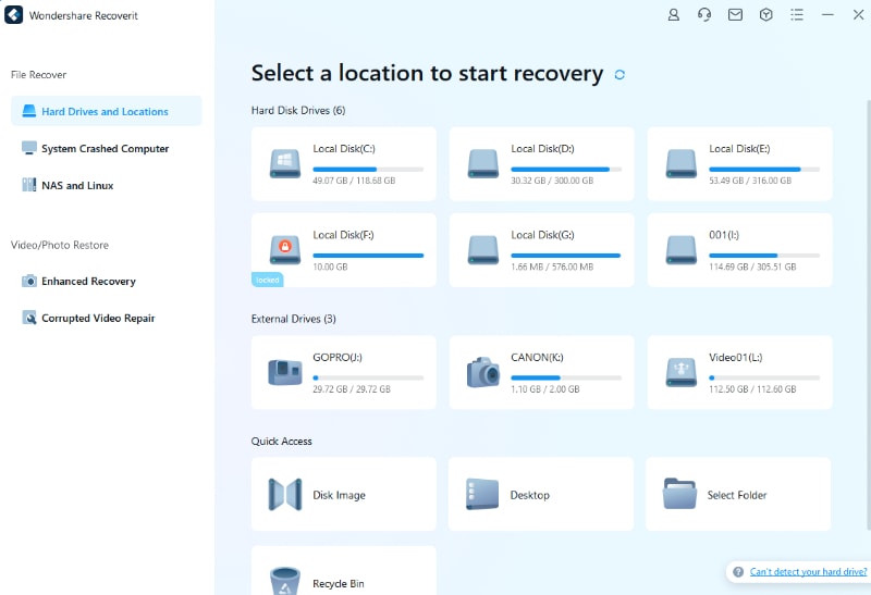 wondershare recoverit sdhc card recovery software