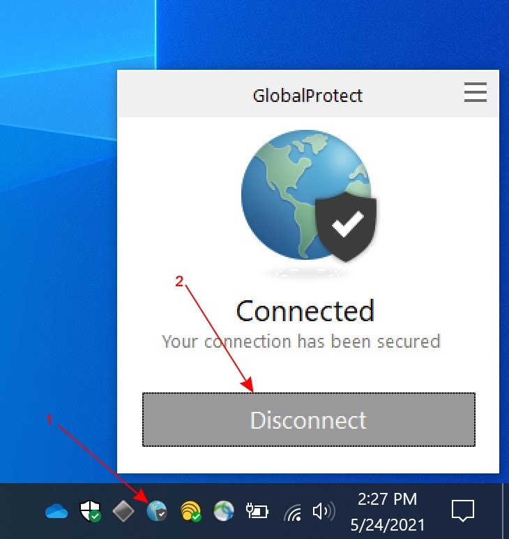 отключите vpn в Windows 