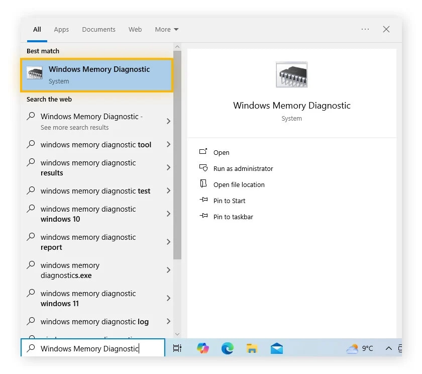 open windows diagnostic