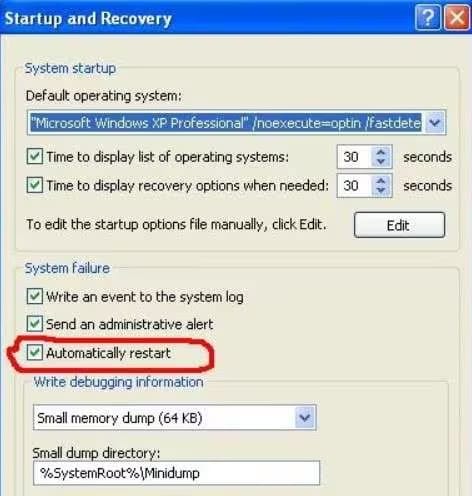 automatically restart