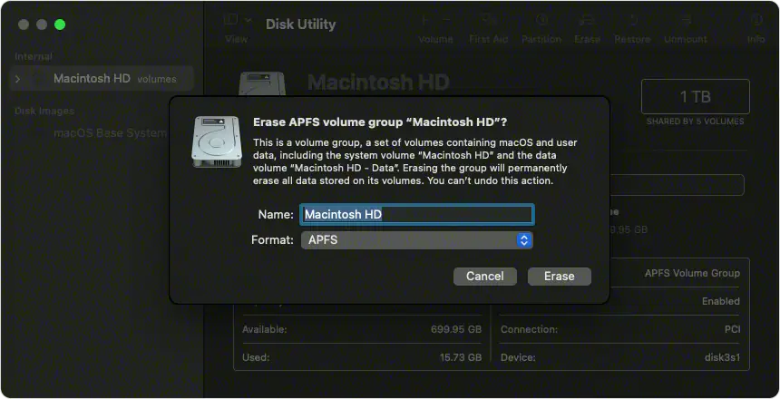 erase mac disk 