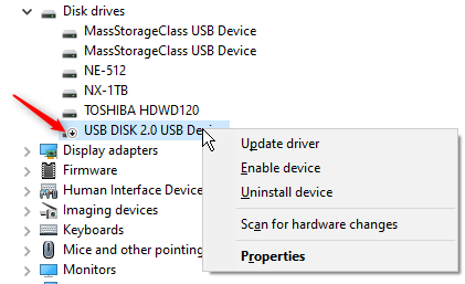 uninstall usb drivers 