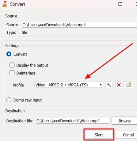 use vlc repair option