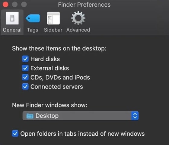 check finder preferences 