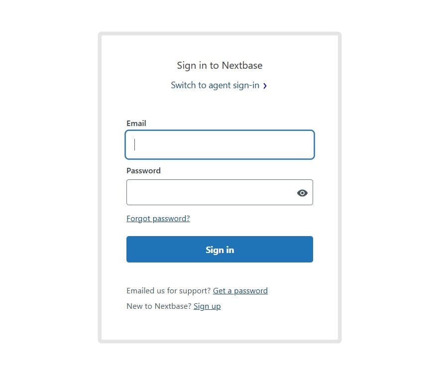 my next base account login page 