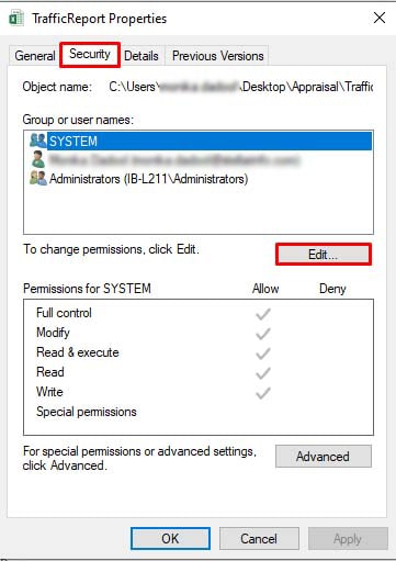 allow permissions 