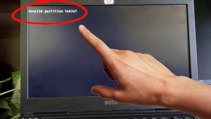 how to fix invalid partition table
