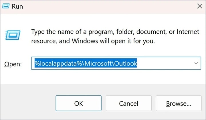 clear outlook cache 