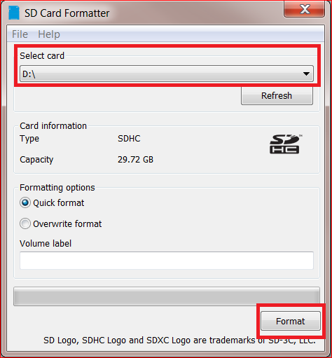 sd card formatter tool 