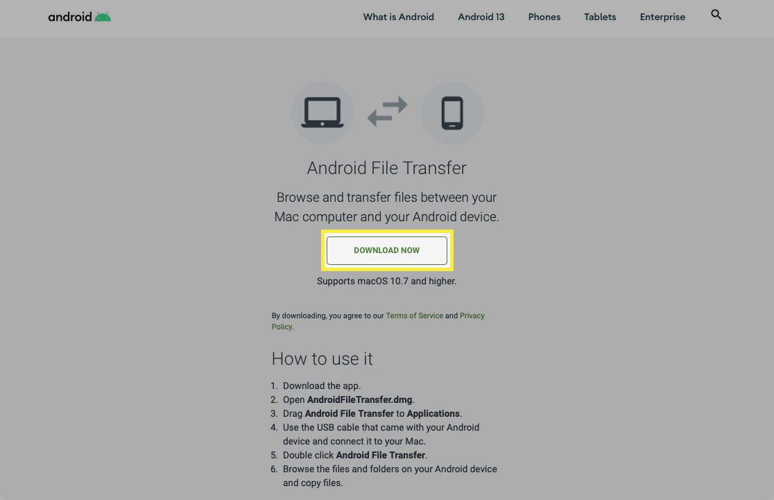 download android file transfer