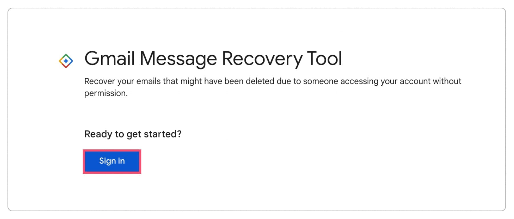 gmai, message recovery tool 