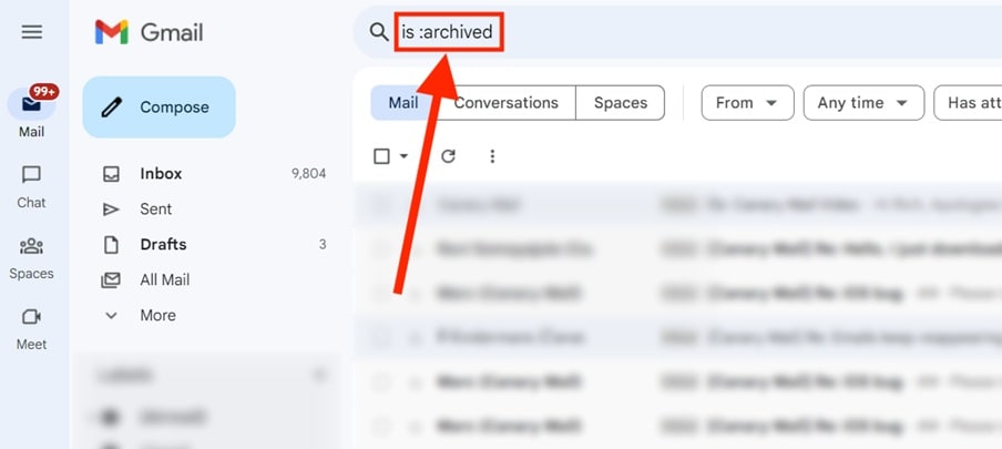 gmail archived emails 