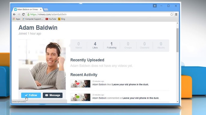 video reach out to contacts 