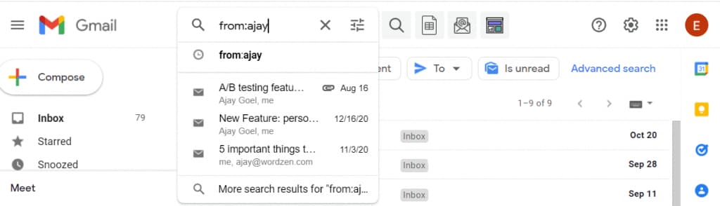 search emails 