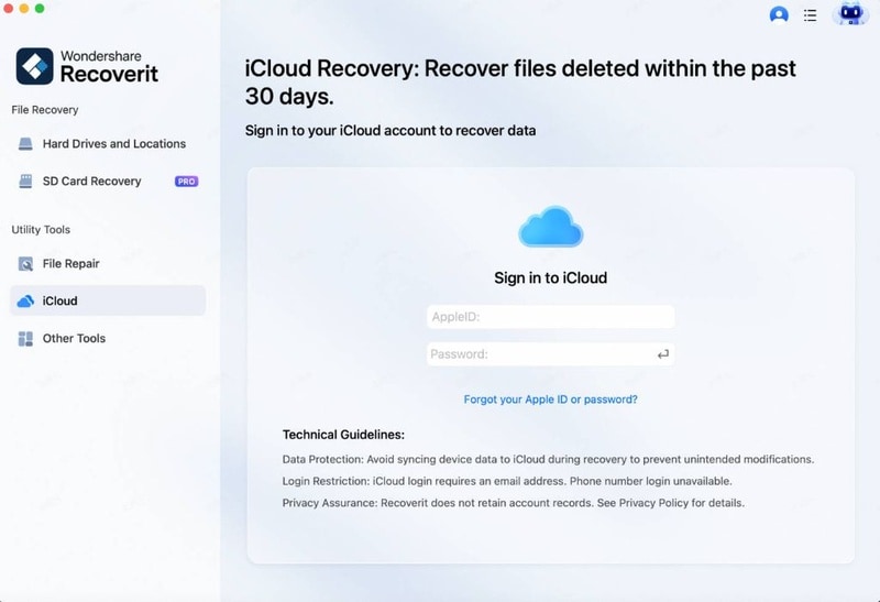 entrar no iCloud