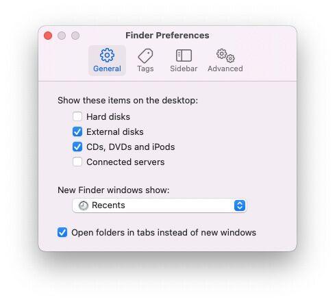 mac finder general 