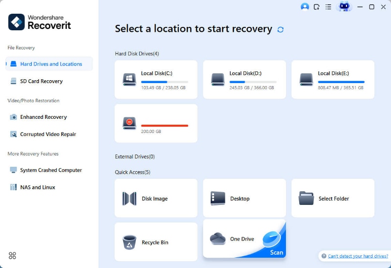 select one drive
