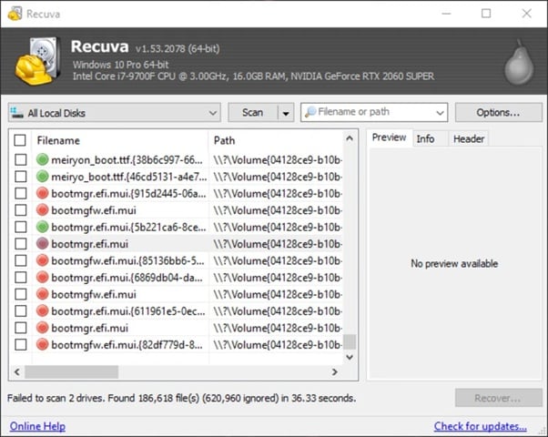 recuva pen drive recovery tool