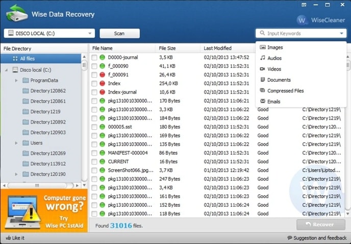 wise data recovery software