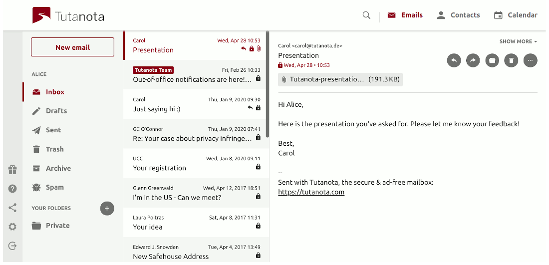 tutanota mail
