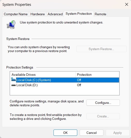 system protection 
