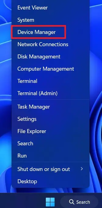 device manager