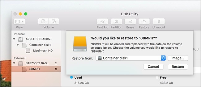 how to remove partition on mac hard drive