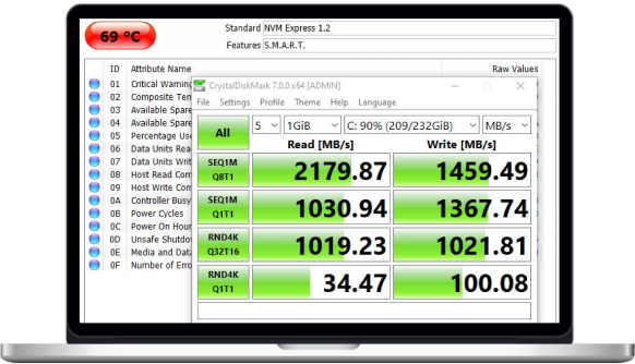 jalankan smart test pada hard drive anda