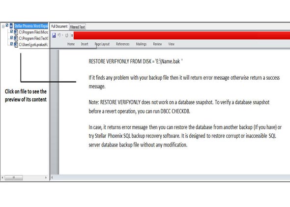 riparazione documenti word corrotti con Word 2016 - passaggio 3